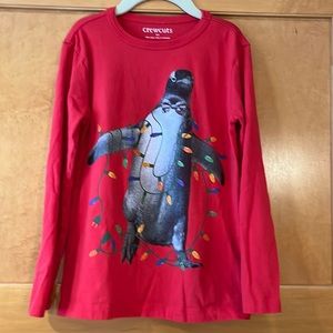 Crewcuts Penguin Holiday Long Sleeve Tee